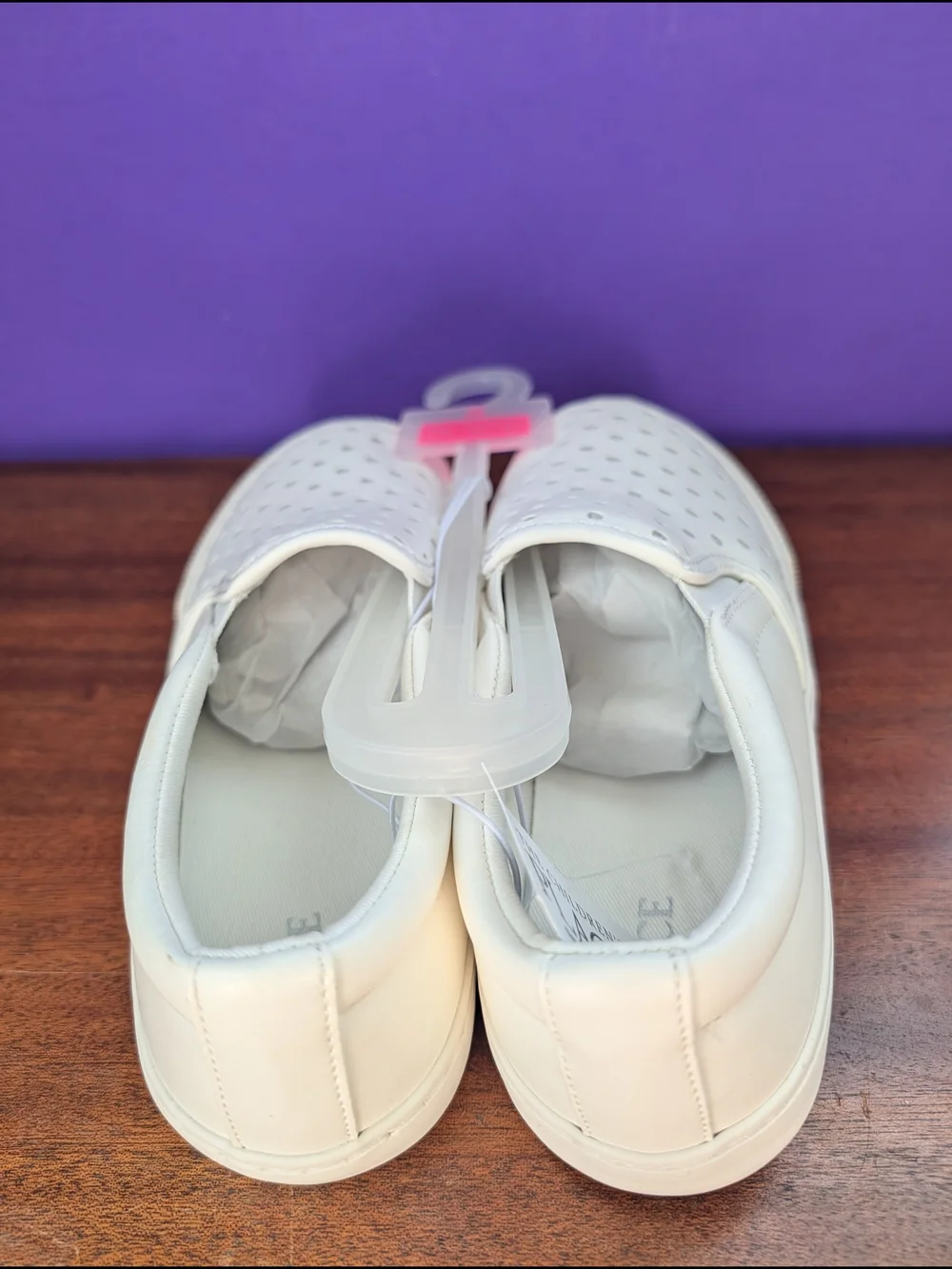 The Children's Place Girls' Size 2 White Slip-On Glitter Sneakers NWT